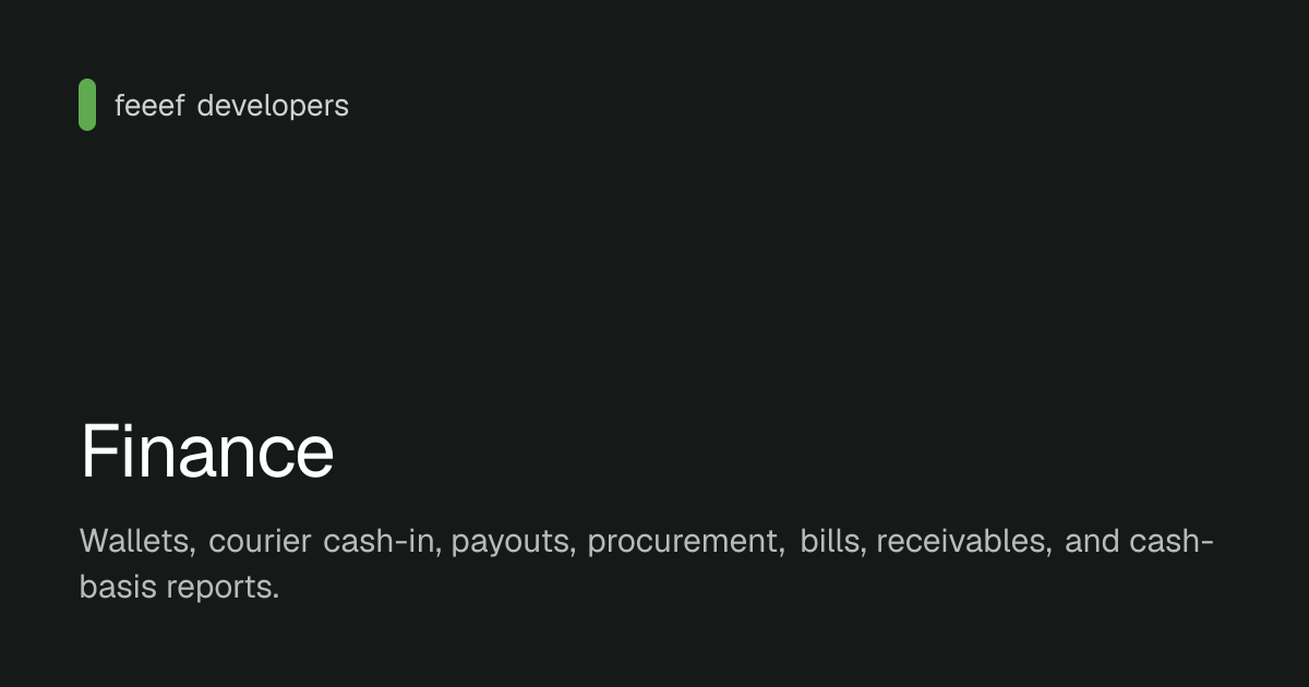 Finance | feeef developers
